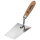 Стальная штукатурная кельма трапецевидная 160 x 80 мм, деревянная рукоятка Topex 13A800