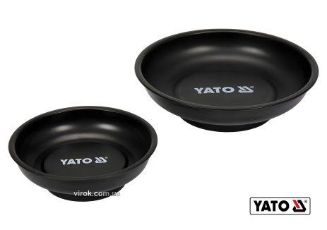 Магнитные миски круглыми диаметрами Ø= 150 и 108 мм, 2 шт, YaTo YT-08302
