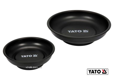 Магнітні міски круглі Ø= 150 та 108 мм, 2 шт YaTo YT-08302