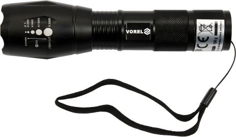 Светодиодный ручной фонарь на батарейках Vorel 88555