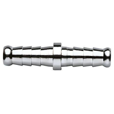 Латунна муфта під шланг двостороння, нікельована 6 мм NEO 12-610