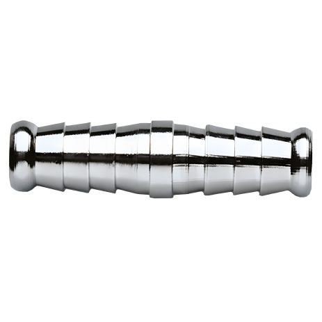 Муфта під шланг двостороння, латунь, нікельована, 10 мм, NEO 12-612