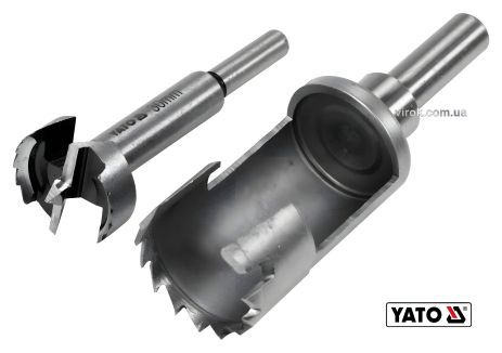 Дерев'яні свердла: коронка та фреза Yato YT-33833 Дерев'яні свердла: коронка та фреза Yato YT-33833