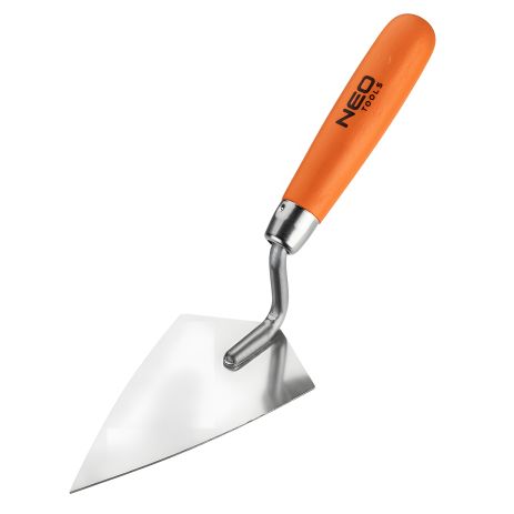 Острая кельма штукатурная 140 x 80 мм с деревянной ручкой NEO 50-121