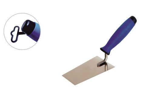 PROFI трапецевидна кельма з нерж. сталі та двокомпонентною ручкою 180 мм Virok 14V128