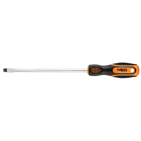 Широкая шлицевая отвертка 8.0 x 200 мм NEO 04-176