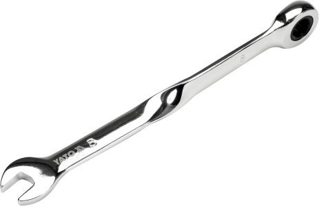 Ріжково-накидний ключ з тріскачкою 8 x 153 мм HRC 40-45 Cr-V Yato YT-01870