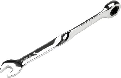 Ріжково-накидний ключ з тріскачкою 8 x 153 мм HRC 40-45 Cr-V Yato YT-01870