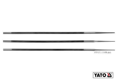 Напильники для цепей Ø4.8 x 250 мм Yato YT-85027, 3 шт