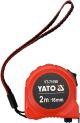 Рулетка 2 м x 16 мм со стальной лентой и нейлоновым покрытием и двойной блокировкой Yato YT-71150