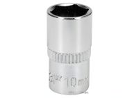 Головка торцева 6-гранна: квадрат 1/4", М10, CrV [Блістер], YaTo YT-14127