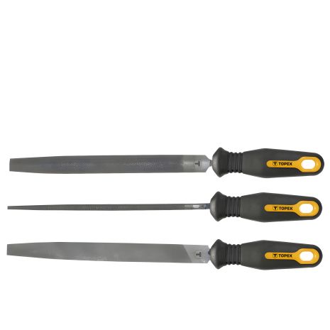 Напильник по металлу полукруглый 200 мм, зернистость 2, сталь T12, двухкомпонентная рукоятка Topex 06A722 Напильник по металлу полукруглый 200 мм, зернистость 2, сталь T12, двухкомпонентная рукоятка Topex 06A722