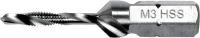 Сверло-метчик М3 х 0.5 x 36/5 мм HSS М2 HEX-1/4" Yato YT-44840 (отличное решение)