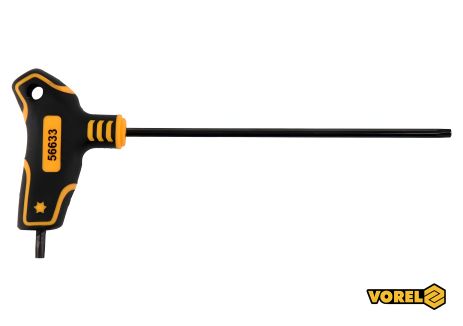 Т-образный ключ TORX Т25 x 150 x 89 мм Cr-V 6150 Vorel 56633