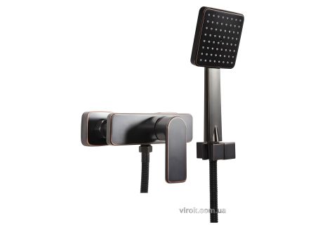 Душевой смеситель с шаровым регулятором FALA “RETRO BLACK” Vorel 75817