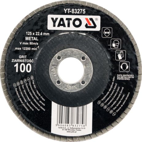 Коло пелюсткове торцеве 125 мм-Р36 Yato YT-83271