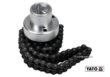 Знімач масляного фільтра ланцюговий 1/2" 60-115 мм Cr-V Yato YT-08253