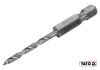 Спіральне свердло по дереву Ø3 x 65/35 мм HEX 1/4" HSS 4241 Yato YT-33860 Спіральне свердло по дереву Ø3 x 65/35 мм HEX 1/4" HSS 4241 Yato YT-33860