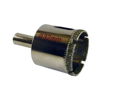 Фреза для граніту, мармуру та скла 32 мм від ZHWEI (ФГ-032) Фреза для граніту, мармуру та скла 32 мм від ZHWEI (ФГ-032)