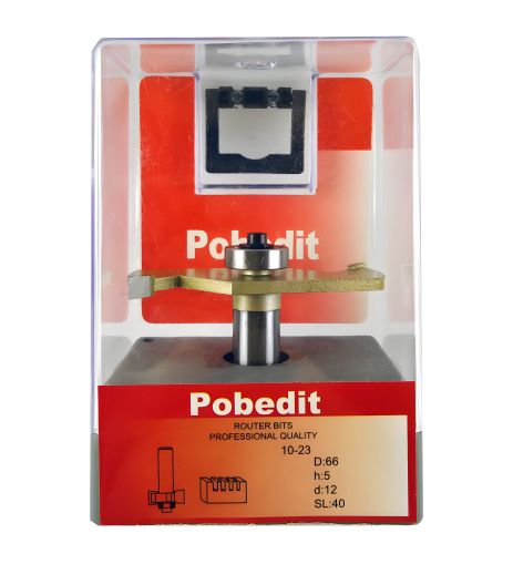 Фреза из Pobedit для выборки четверти D-66 мм, H-5 мм, d-12 мм (P-1023-0566-12) Фреза из Pobedit для выборки четверти D-66 мм, H-5 мм, d-12 мм (P-1023-0566-12)