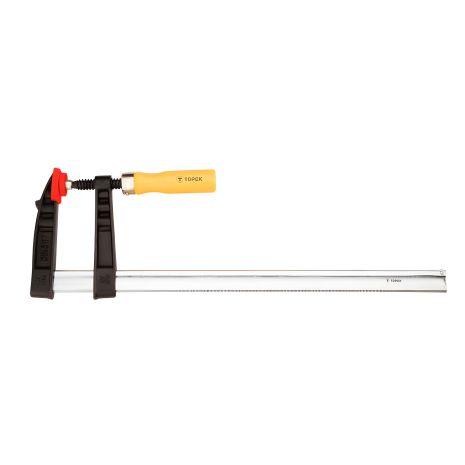 Столярная струбцина 500*120 мм, зубчатая направляющая, деревянная рукоятка, лакированная, DIN5117 Topex 12A125 Столярная струбцина 500*120 мм, зубчатая направляющая, деревянная рукоятка, лакированная, DIN5117 Topex 12A125