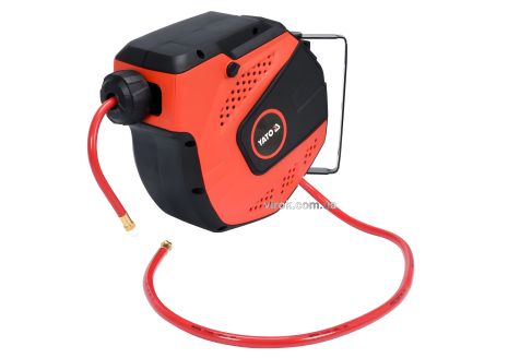 Пневматичний шланг на котушці з автозмотуванням 8 мм 10 м Yato YT-24242