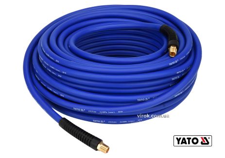 Пневматический гибридный шланг Yato YT-24232 (6.5 мм x 30 м, 1/4") Пневматический гибридный шланг Yato YT-24232 (6.5 мм x 30 м, 1/4")