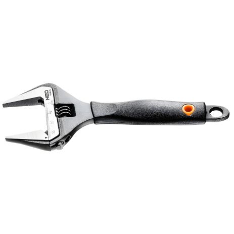 Разводной ключ, сталь CrV, DIN 3117, прорезиненная рукоятка NEO 03-015 Разводной ключ, сталь CrV, DIN 3117, прорезиненная рукоятка NEO 03-015