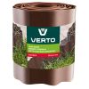 Садовая бордюрная лента 15 см x 9 м, коричневая VERTO 15G514
