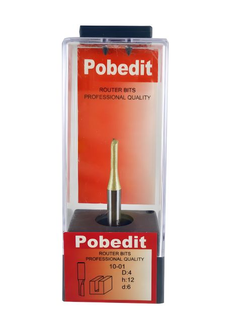 Прямая пазовая фреза Pobedit (одноножевая, D-4 мм, d-6 мм) (P-1001-0406) Прямая пазовая фреза Pobedit (одноножевая, D-4 мм, d-6 мм) (P-1001-0406)