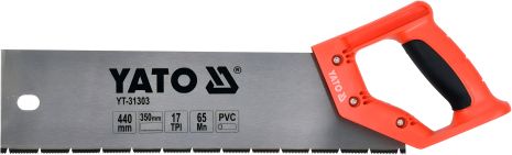ПВХ ножовка и пластика 440/350 мм 17TPI Yato YT-31303