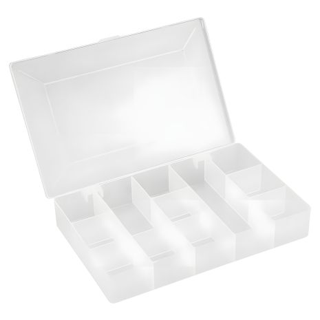 Пластмасовий органайзер 226x154x37 мм, з 13 регульованими перегородками, Topex 79R176 Пластмасовий органайзер 226x154x37 мм, з 13 регульованими перегородками, Topex 79R176