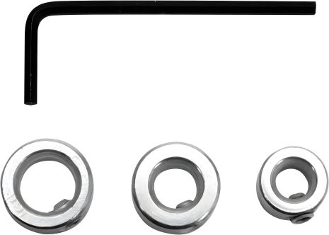 Ограничители глубины сверления для сверл, Ø=6, 8, 10 мм, 3 шт. с ключом, Yato YT-44100