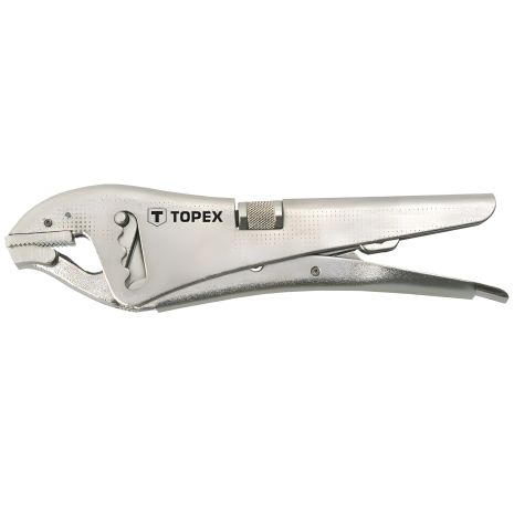 Кліщі затискні універсальні 225 мм, прямі губки, діапазон 0-50 мм, регулювання 4 діапазону Topex 32D456, модель GripMaster Кліщі затискні універсальні 225 мм, прямі губки, діапазон 0-50 мм, регулювання 4 діапазону Topex 32D456, модель GripMaster