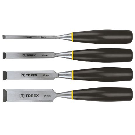 Набір стамесок по дереву Topex 09A310 (4 шт., 6-24 мм)