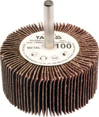 Лепестковый шлифовальный круг для дрели 60х30 мм зерно П40 Yato YT-83361