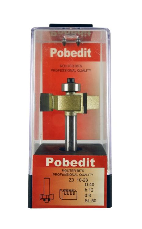 Фреза для вибірки чверті триножова D-40 мм, H-12 мм, d-8 мм Pobedit P-1023-08z3-12 Фреза для вибірки чверті триножова D-40 мм, H-12 мм, d-8 мм Pobedit P-1023-08z3-12