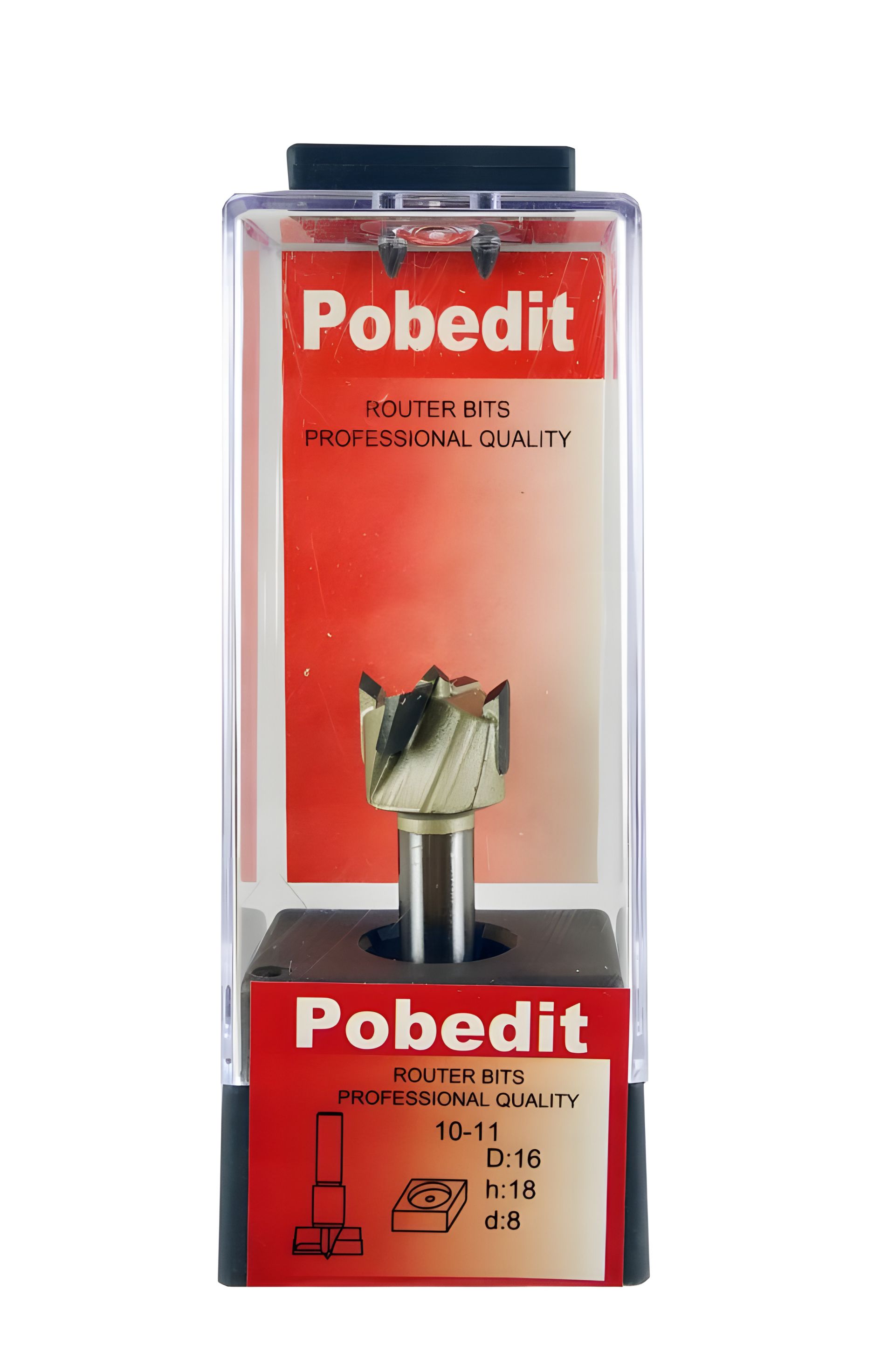 Фреза Форстнера D-16 мм, d-8 мм Pobedit P-1011-08-16 Фреза Форстнера D-16 мм, d-8 мм Pobedit P-1011-08-16