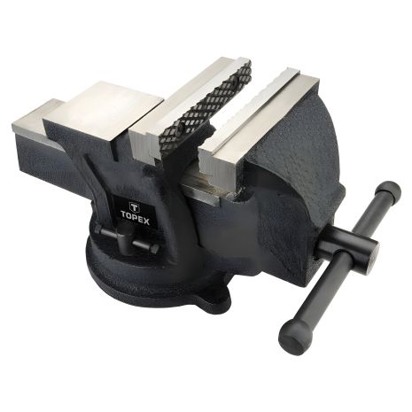 Поворотные слесарные тиски с наковальней, Topex 07A210 Поворотные слесарные тиски с наковальней, Topex 07A210