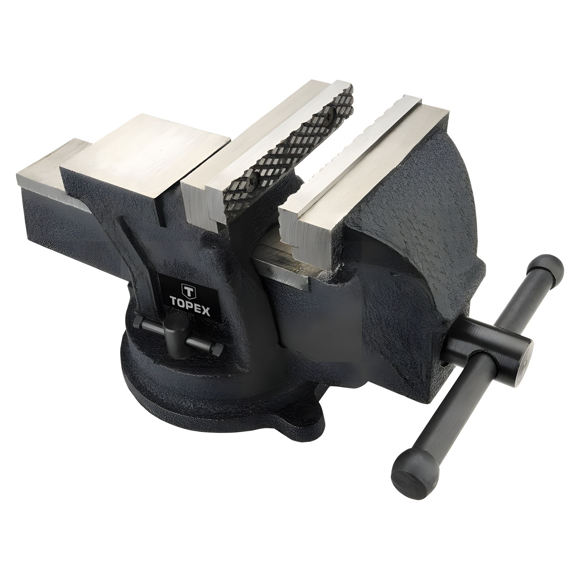 Поворотные слесарные тиски с наковальней, Topex 07A210 Поворотные слесарные тиски с наковальней, Topex 07A210