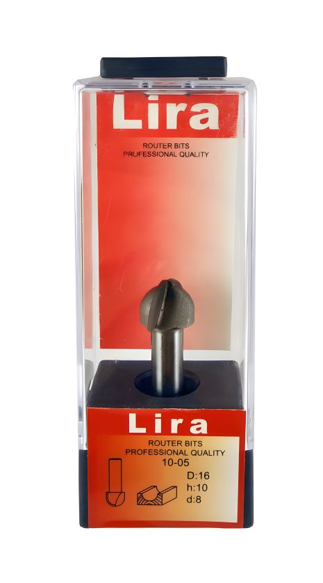 Галтельная фреза по дереву D-16 мм, d-8 мм, Pobedit P-1005-08-16 Галтельная фреза по дереву D-16 мм, d-8 мм, Pobedit P-1005-08-16