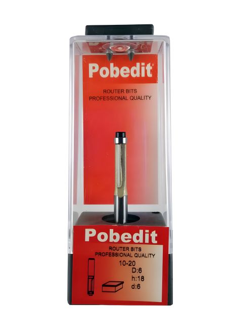 Прямая обкаточная двухножевая фреза с подшипником Pobedit P-1020-06-0618 Прямая обкаточная двухножевая фреза с подшипником Pobedit P-1020-06-0618