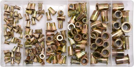 Набір різьбових сталевих заклепок М3-М10 150 шт Yato YT-36481