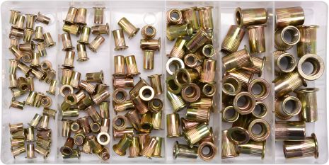 Набір різьбових сталевих заклепок М3-М10 150 шт Yato YT-36481