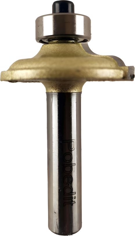 Кромкова фреза калювальна, D-32.7 мм, R-4 мм, d-8 мм, Pobedit P-2106-0408