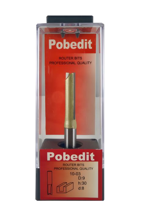 Пряма фреза пазова D-9 мм, d-8 мм Pobedit P-1003-08-09 Пряма фреза пазова D-9 мм, d-8 мм Pobedit P-1003-08-09