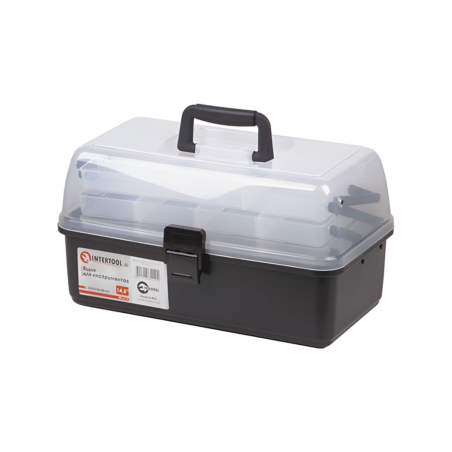 Инструментальный ящик 14.5" 365*215*200мм INTERTOOL BX-6114 Инструментальный ящик 14.5" 365*215*200мм INTERTOOL BX-6114