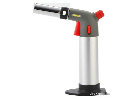 Пальник газовий з балоном Virok 44V180, п'єзо підпал, керамічне сопло, блокувальна кнопка