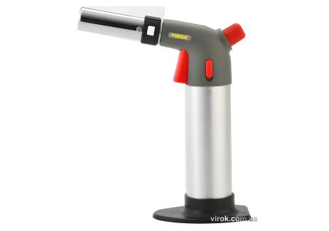 Пальник газовий з балоном Virok 44V180, п'єзо підпал, керамічне сопло, блокувальна кнопка Пальник газовий з балоном Virok 44V180, п'єзо підпал, керамічне сопло, блокувальна кнопка