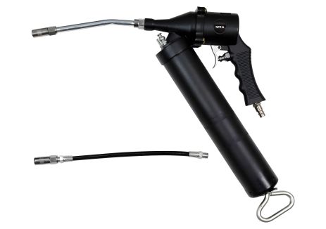 Пневматичний шприц мастильний, 400 см3, з жорстким та гнучким аплікаторами, 220 л/хв, 0.63 MPa YaTo YT-07057 Пневматичний шприц мастильний, 400 см3, з жорстким та гнучким аплікаторами, 220 л/хв, 0.63 MPa YaTo YT-07057